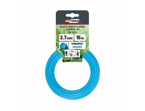 AWTOOLS ŻYŁKA TNĄCA CLASSIC 3,0x15m / KWADRAT