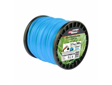 AWTOOLS ŻYŁKA TNĄCA CLASSIC 2,4x100m / KWADRAT