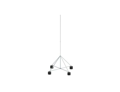 Maszt na czworonogu do zwodów poziomych wysokich 4m aluminium 65.4 AL ZA 3P CZ 65134009