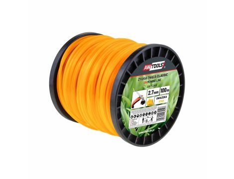 AWTOOLS ŻYŁKA TNĄCA CLASSIC 3,0x100m / GWIAZDKA