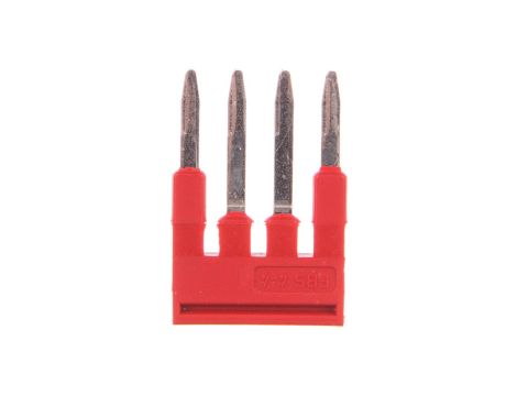 Mostek wtykany 4-biegunowy czerwony FBS 4-4 3030132 /50szt./