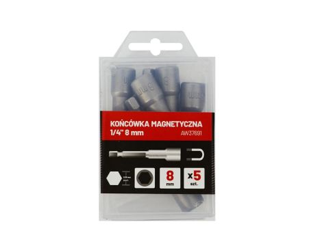 AWTOOLS KOŃCÓWKA MAGNETYCZNA 1/4" 8mm