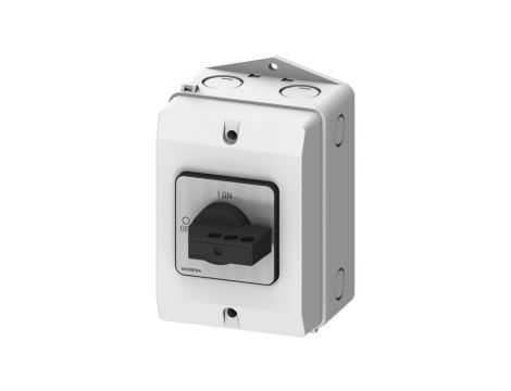 Rozłącznik główny w obudowie ekranowanej 3P 32A 11,5kW AC23A 400V styki pom wyprz 1Z 1R blokowanie w poz O i I 3LD2284-2GP21