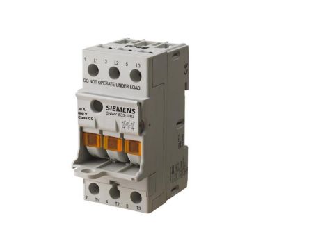 Podstawa bezpiecznikowa do wkł. cylindrycznych 10x38mm 32A 3P z diodą sygnalizacyjną, compact 3NW7034-1