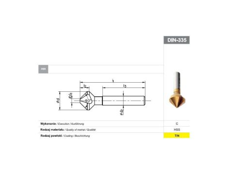 FANAR POGŁEBIACZ DIN-335-C 90" 10,4HSS