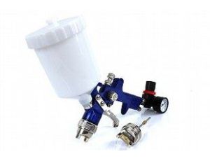 PISTOLET LAKIERNICZY Z GÓRNYM ZBIORNIKIEM Z MANOMETREM H-827 1,4mm