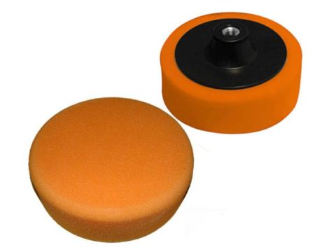 DYSK 180mm POLERSKI GĄBKA POMARAŃCZOWA M14 ŚREDNIA/SILVER