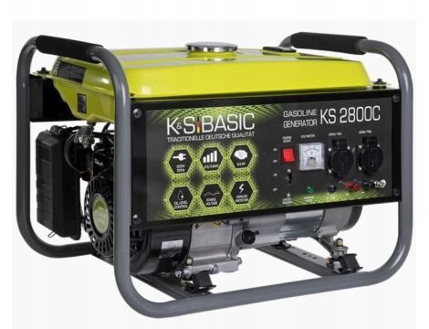 KÖNNER & SÖHNEN GENERATOR BENZYNOWY 2,5kW 230V KSB 2800C BASIC (UZWOJENIE MIEDZIANE)