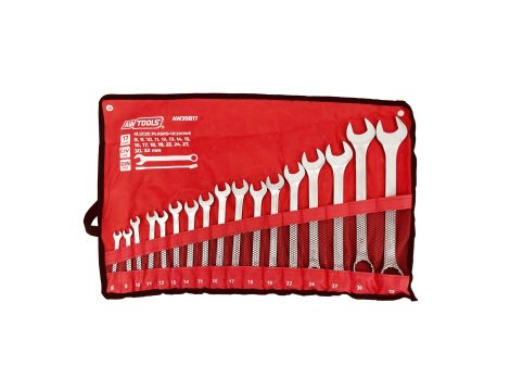 AWTOOLS KLUCZ KOMPLET PŁASKO-OCZKOWE 17szt. /8mm-32mm