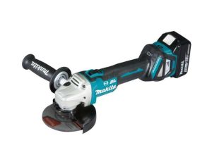 MAKITA SZLIFIERKA KĄTOWA 18V 125mm 2 x 5,0Ah LI-ION REG.OBR. BLDC WALIZKA MAKPAC DGA513RTJ