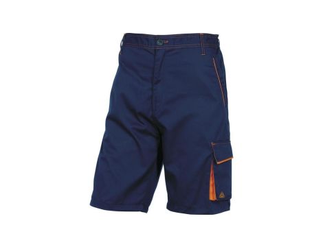 Spodnie Bermudy panostyle z poliestru (65) i bawełny (35) 235 g/m2 kolor granatowo-pomarańczowy rozmiar L CORP M6BERBMGT