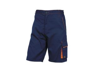 Spodnie Bermudy panostyle z poliestru (65) i bawełny (35) 235 g/m2 kolor granatowo-pomarańczowy rozmiar XXL CORP M6BERBMXX