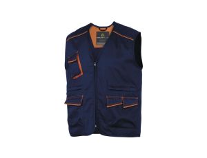 Kamizelka panostyle z poliestru (65) i bawełny (35) 235 g/m? kolor granatowo-pomarańczowy rozmiar XXL CORP M6GILBMXX