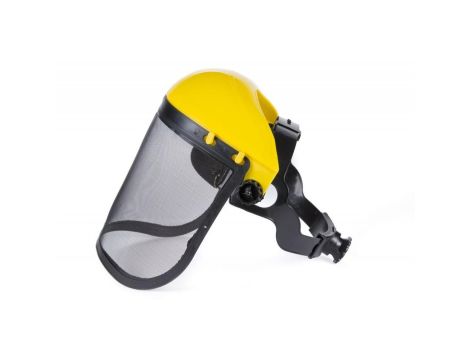 PRZYŁBICA SIATKOWA OSŁONA TWARZY DO KOSY /SILVER - 3