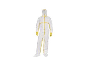 Kombinezon z włókniny z kaputrem jednorazowego Użytku kolor biały rozmiar XXL DT216XX