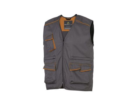 Kamizelka panostyle z poliestru (65) i bawełny (35) 235 g/m? kolor szaro-pomarańczowy rozmiar XL CORP M6GILGOXG
