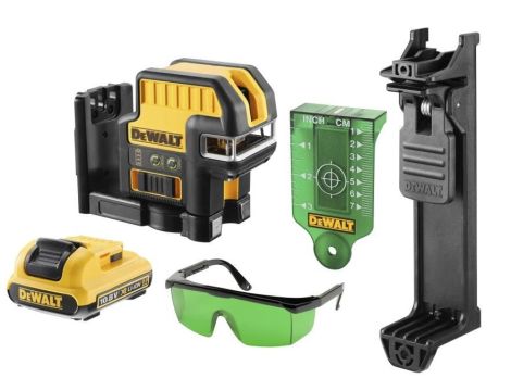 DEWALT LASER LINIOWY 12V DCE0822D1G + 2-PUNKTOWY 1x2,0Ah