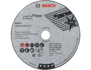 BOSCH TARCZA MET.  76mm x 1,0mm x 10mm INOX EXPERT 5szt 2608601520