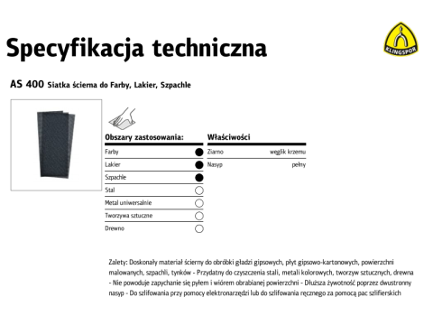 K.SIATKA ŚCIERNA AS400 gr.150 /50szt.