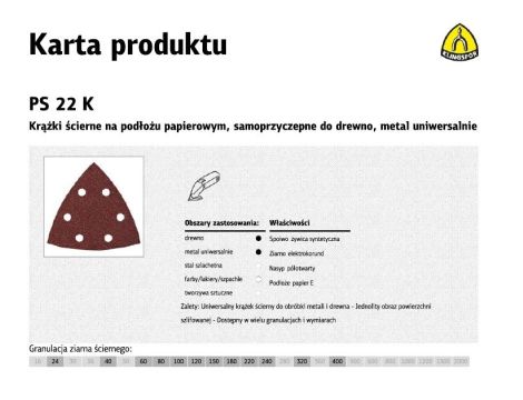 K.PAPIER TRÓJKĄT PS22K P 40   GLS15