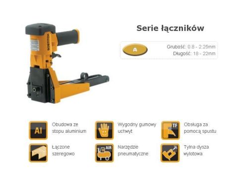 BOSTITCH ZSZYWACZ ZAMYKARKA DO KARTONÓW PNEUMATYCZNA DS-3522-E