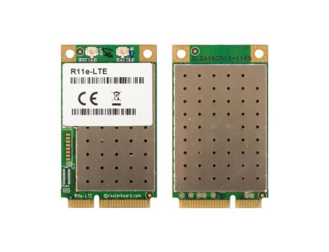 Karta miniPCI-e 2G/3G/4G/LTE, 2x u.Fl MikroTik R11e-LTE