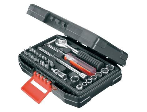 BLACK+DECKER ZESTAW AKCESORIÓW DO SAMOCHODU 33el.