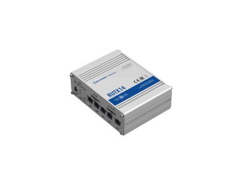 Profesjonalny przemysłowy router 4G LTE Cat 12, Dual Sim, 1x Gigabit WAN, 4x Gigabit LAN, WiFi 802.11 AC Wave 2 Teltonika RUTX14