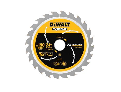 DEWALT PIŁA TARCZ.190x30mmx24z