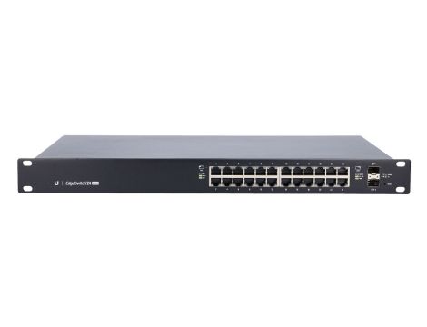Switch EdgeMAX EdgeSwitch, 24x RJ45 1000Mb/s PoE+, 2x SFP, 250W Ubiquiti ES-24-250W