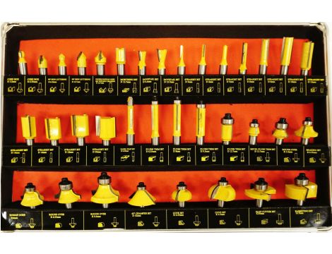 FREZY KSZTAŁTOWE ŁOŻYSKOWANE 35cz./SILVER