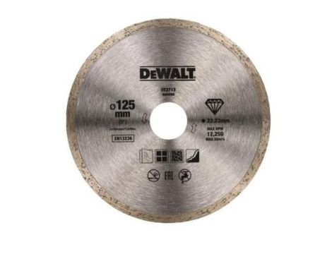 DEWALT TARCZA DIAMENTOWA PEŁNA 125 x 1,6 x 5 x 22,2mm