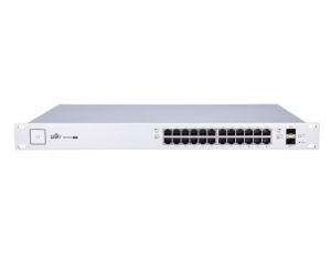 Switch UniFi, 24x RJ45 1000Mb/s PoE, 2x SFP, 250W Ubiquiti US-24-250W