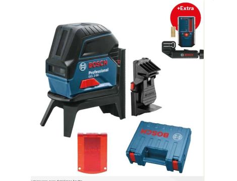 BOSCH LASER KRZYŻOWY GCL 2-50 +UCHWYT RM 1 +ZACISK DK 10 +ODBIORNIK LR 6 WALIZKA 0601066F01