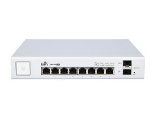Switch UniFi, 8x RJ45 1000Mb/s PoE, 2x SFP, 150W Ubiquiti US-8-150W