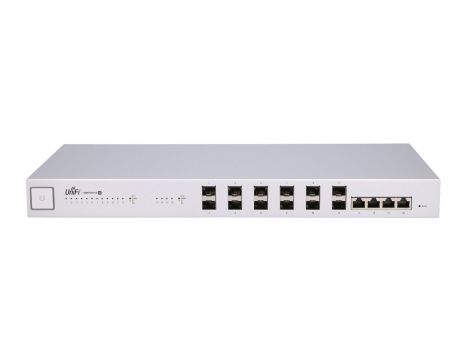 Switch UniFi, 12x SFP+, 4x RJ45 10Gb/s, Zarządzany, Agregacyjny Ubiquiti US-16-XG