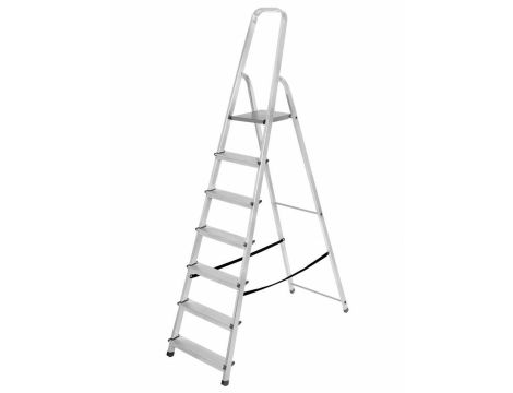 AWTOOLS DRABINA ALUMINIOWA 125kg 8 STOPNI WOLNOSTOJĄCA - 4