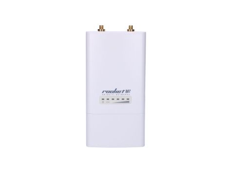 Stacja bazowa 2,4GHz, 1x RJ45 100Mb/s, 2x RP-SMA Ubiquiti RocketM2