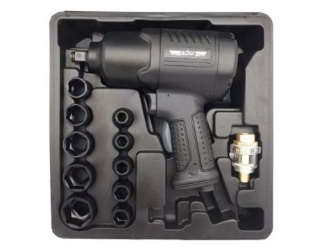 ADLER KLUCZ UDAROWY PNEUMATYCZNY 1/2" 1590Nm + NASADKI