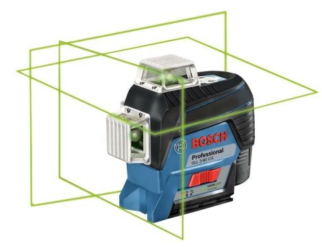 BOSCH LASER PŁASZCZYZNOWY GLL 3-80 CG ZIELONY +UCHWYT BM 1 1x2,0A LB 0601063T00