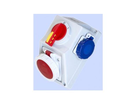 Zestaw C16-19.2N Włącz-wyłącz 0-I Gniazdo 3P+N+Z, 2 x 2P+Z IP-65 971667