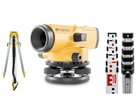 TOPCON NIWELATOR OPTYCZNY AT-B4A + STATYW SJJ1 + ŁATA TS50