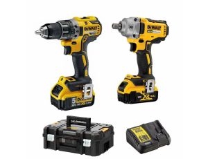 DEWALT.ZESTAW COMBO 18V DCK2077P2T (DCD791+DCF894) 2x5,0Ah 2xTSTAK II