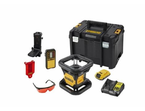 DEWALT.LASER OBROTOWY 18V DCE074D1R SAMOPOZIOM. 45m 1x2,0Ah TSTAK