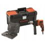 BLACK+DECKER WIERTARKA UDAROWA 850W + AKCESORIA + WALIZKA BEH850KA32-QS - 4