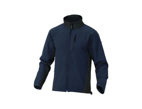 Bluza wodoszczelna z tkaniny Softshell z poliestru (96) elastanu (4) kolor granatowo-czarny rozmiar 3XL CORP LULEABM3X