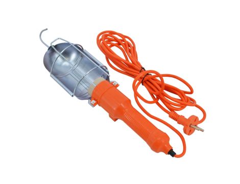 AWTOOLS LAMPA WARSZTATOWA POMARAŃCZOWA 220V 10m GUMA