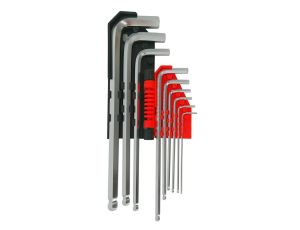 AWTOOLS KLUCZE IMBUSOWE BLACK LINE 9szt/KULA  1,5-10 - image 2