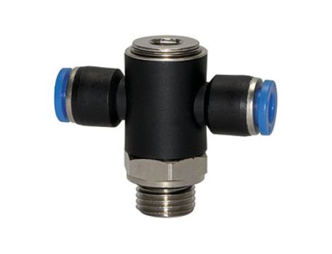 Trójnik wtykowy typu banjo gwint G1/8, pod wąż 6