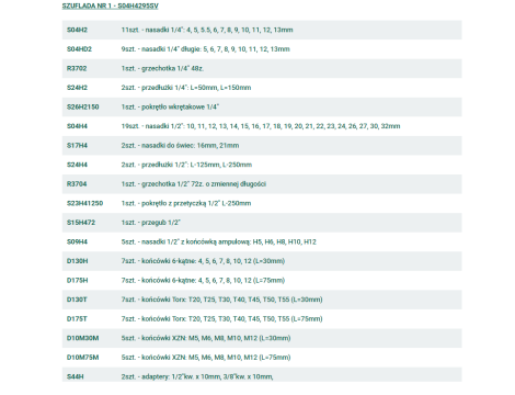 JONNESWAY WÓZEK WARSZTATOWY 7SZ.+295szt.NARZ.